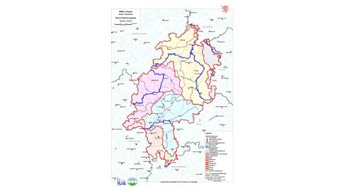 Diese Karte zeigt die Grenzen der einzelnen Bearbeitungsgebiete bzw. Koordinierungsräume 